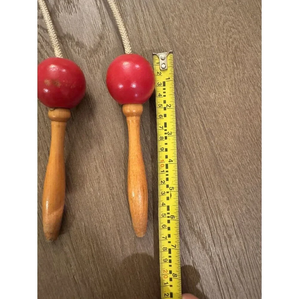 Vintage Sport Craft Jump Rope Wooden Handles Ball Bearing W/Box - Picture 6 of 7